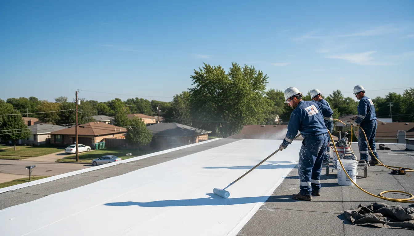 Commercial roof coating in Oran, MO near me